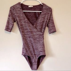 Aritzia Wilfred Hari Wrap Bodysuit